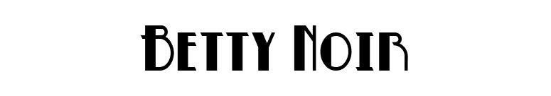 Betty Noir font preview