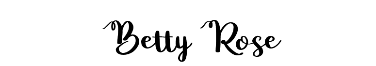 Betty Rose font preview