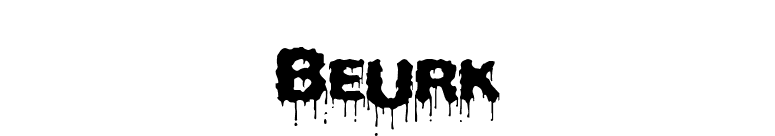 Beurk font preview