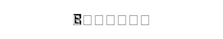 Beveled font preview