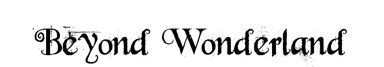 Beyond Wonderland font preview