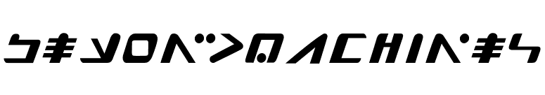 BeyondMachines font preview