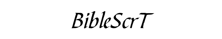 BibleScrT font preview