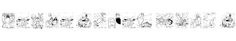BiblishPictures font preview