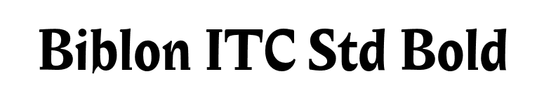 Biblon ITC Std Bold font preview