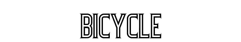 Bicycle font preview