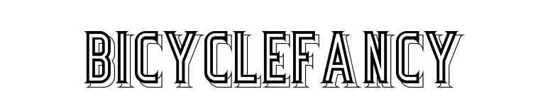 BicycleFancy font preview