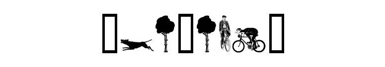 Bicycles font preview