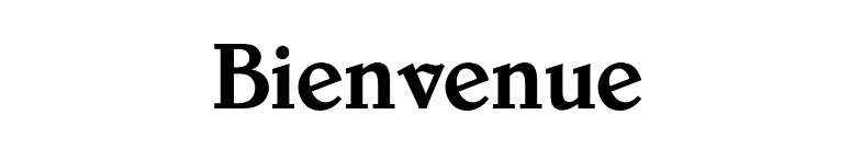 Bienvenue font preview