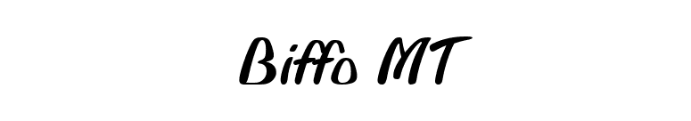 Biffo MT font preview