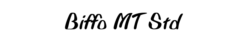 Biffo MT Std font preview