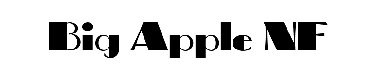 Big Apple NF font preview