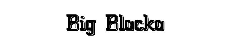 Big Blocko font preview
