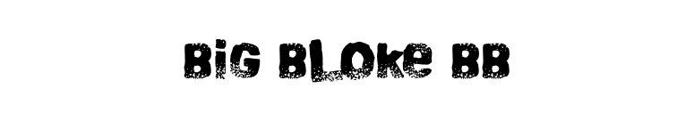 Big Bloke BB font preview