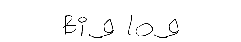 Big Log font preview