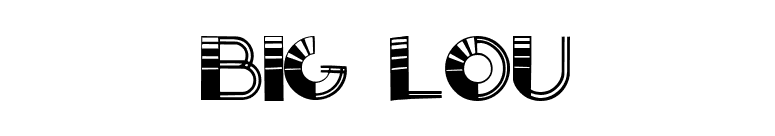 Big Lou font preview