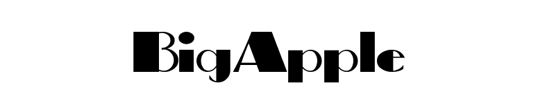BigApple font preview