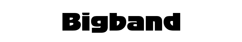 Bigband font preview