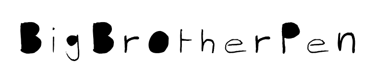BigBrotherPen font preview