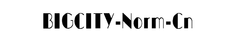 BIGCITY-Norm-Cn font preview