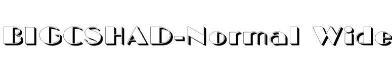 BIGCSHAD-Normal Wide font preview