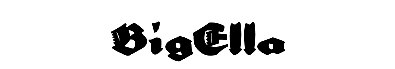 BigElla font preview
