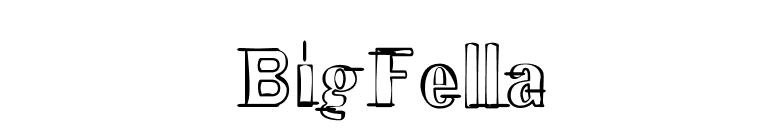 BigFella font preview