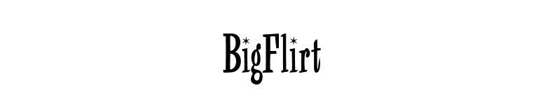 BigFlirt font preview