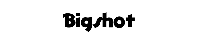Bigshot font preview