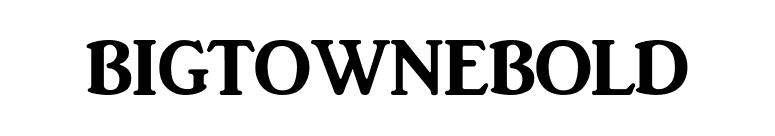 BigtowneBold font preview