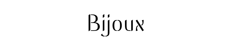 Bijoux font preview