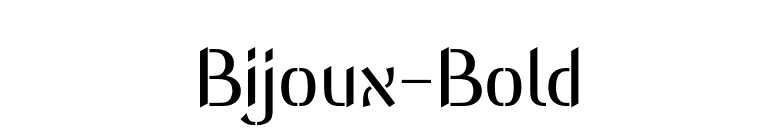 Bijoux-Bold font preview