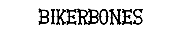 BikerBones font preview