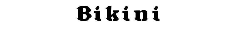 Bikini font preview