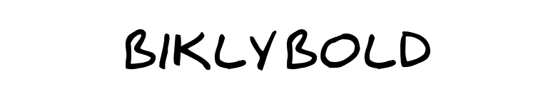 Bikly Bold font preview