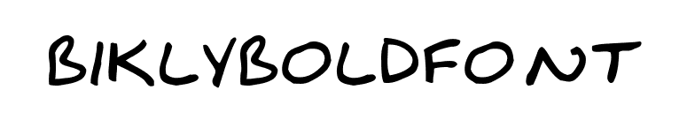 BiklyBoldFont font preview
