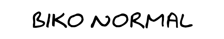 Biko Normal font preview