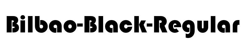 Bilbao-Black-Regular font preview