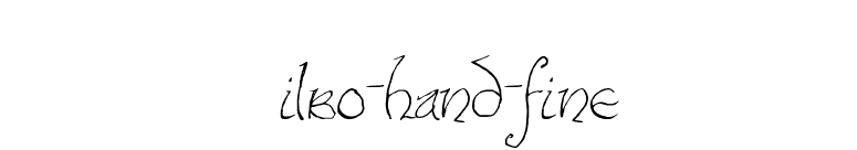 Bilbo-hand-fine font preview