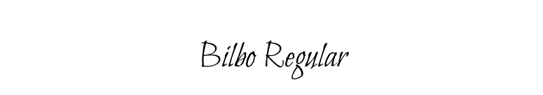 Bilbo Regular font preview