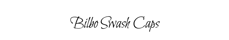 Bilbo Swash Caps font preview