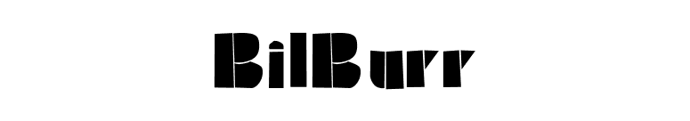 BilBurr font preview