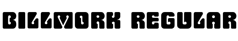 Billmork Regular font preview