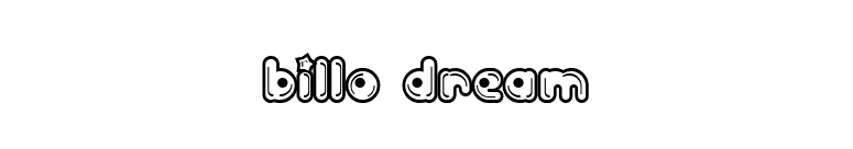 Billo Dream font preview