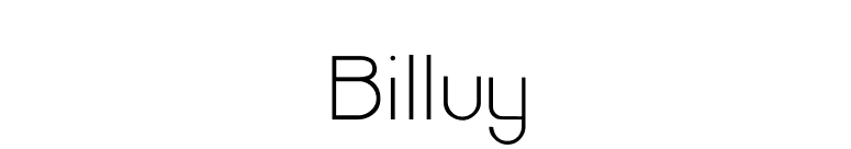 Billuy font preview