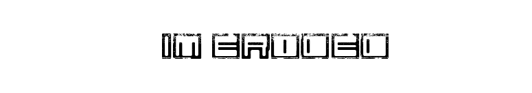 Bim eroded font preview