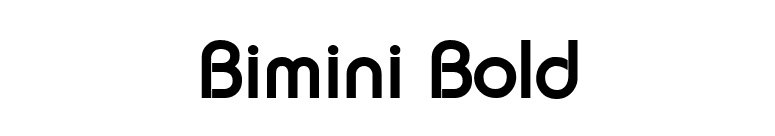 Bimini Bold font preview