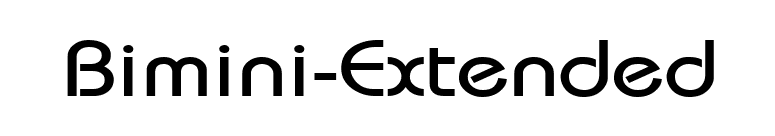 Bimini-Extended font preview