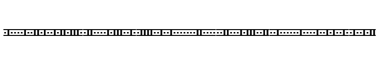 Binary 01s BRK font preview
