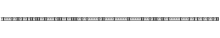 Binary X 01s BRK font preview